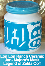 Ceramic Lon Lon Ranch Milk Bottle Jar Legend of Zelda Ocarina of Time Majora's Mask Hand Painted Custom made One of a Kind OOAK TorresDesigns Torres Designs