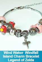 Wind Waker Pandora Style Charm Bracelet Legend of Zelda Handmade Hand Sculpted Custom made One of a Kind OOAK TorresDesigns TorresDesigns