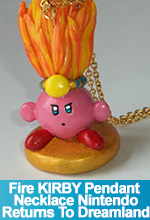 Fire KIRBY Sculpted Pendant Necklace Nintendo – Returns To Dreamland