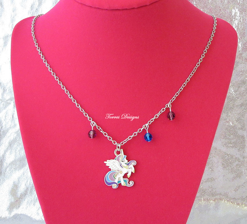 My Little Pony Friendship Is Magic Story Locket Pendant Necklace Floating Glass and Metal Charms