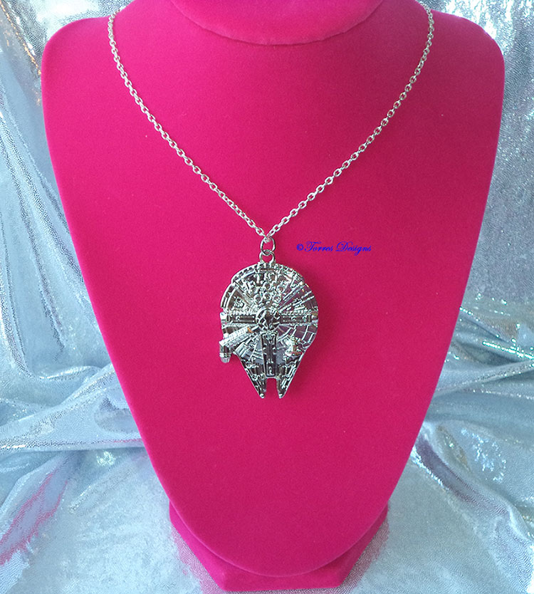 Star Wars Millennium Falcon Pendant Necklace Custom made