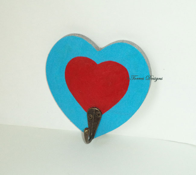 Heart Piece Container Hanging Wooden Hook Rack Hand Painted Custom made Legend of Zelda – Ocarina of Time