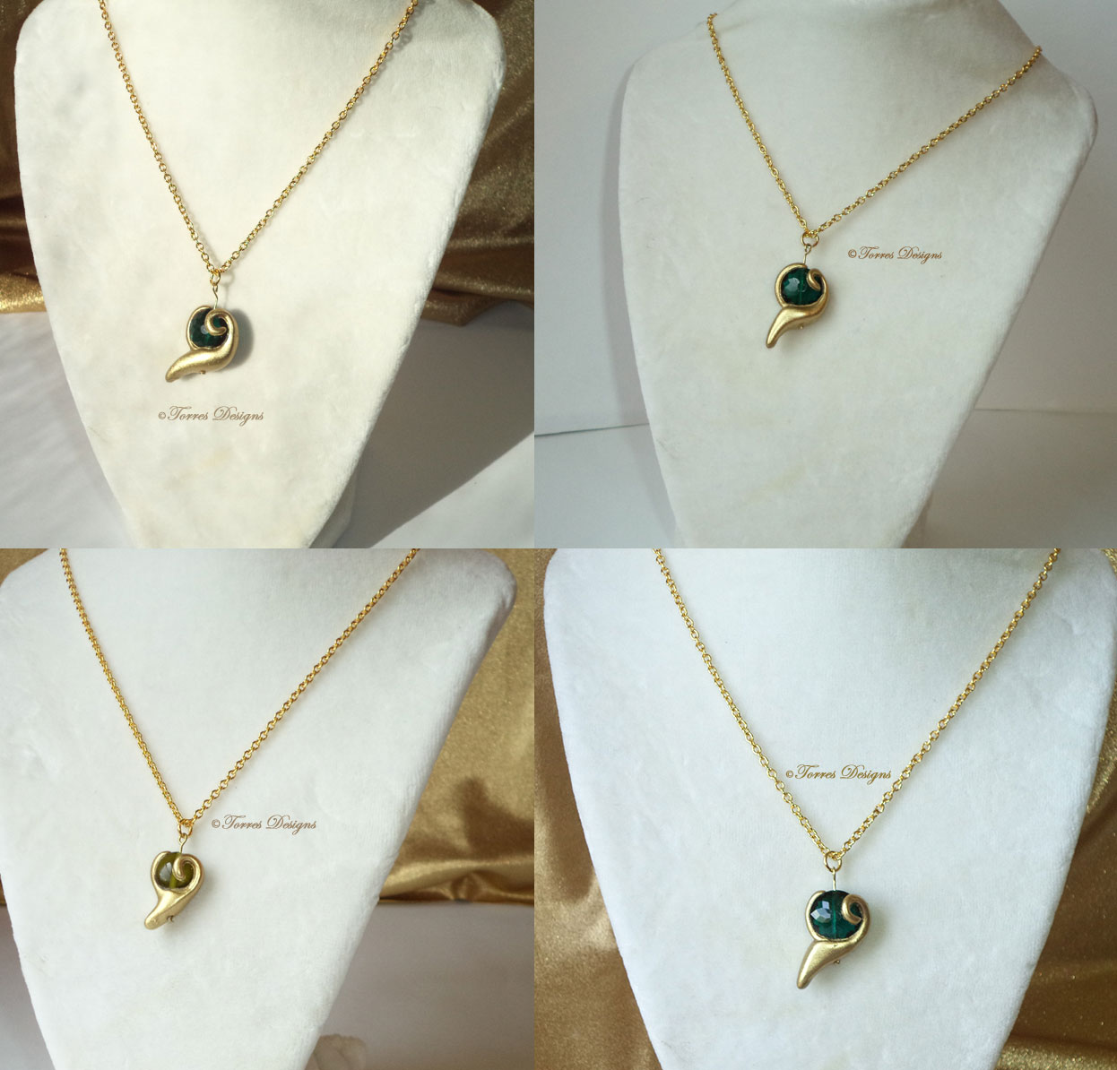 Kokiri Emerald Pendant Necklace – Legend of Zelda 3DS version