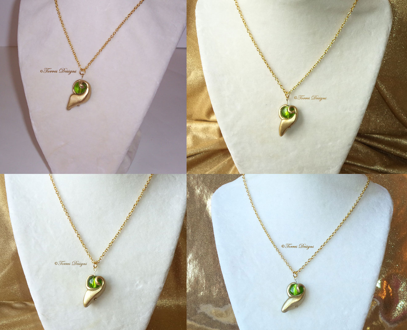 Kokiri Emerald Smooth Glass Pendant Necklaces Legend of Zelda – Ocarina of Time