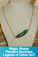 Magic Beans Pendant Necklace Legend of Zelda Ocarina of Time Majora's Mask OOAK One of a Kind Handmade Custom TorresDesigns Torres Designs