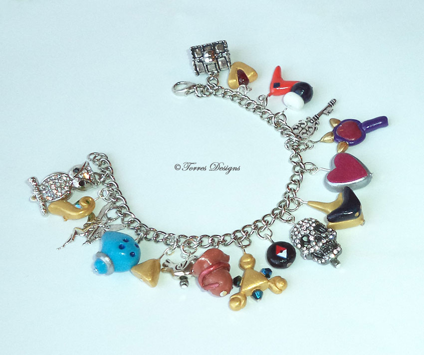 Zelda Ocarina of Time Stalfos & Owl Charm Bracelet