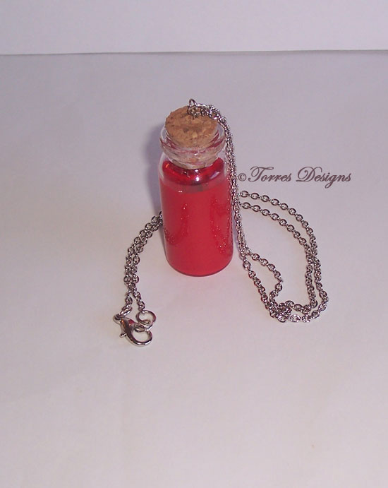 Red Potion Bottle Pendant Necklace – Legend of Zelda OoT