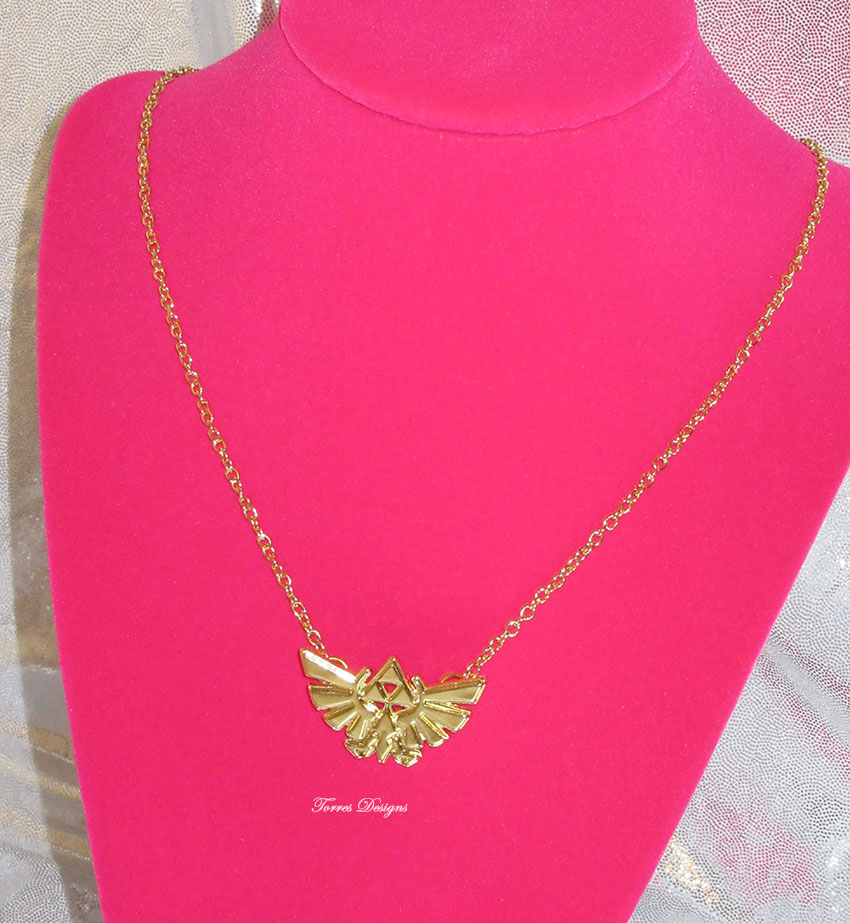Hylian Crest Pendant Necklace Legend of Zelda 