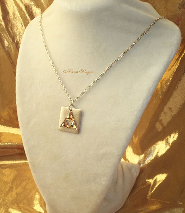 Triforce Pendant Necklace – Swarovski Crystal Elements Legend of Zelda