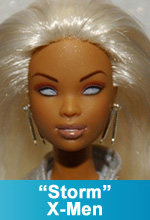 STORM  X-MEN A ONE OF A KIND BARBIE DOLL AS THE BEAUTIFUL "STORM" by TorresDesigns